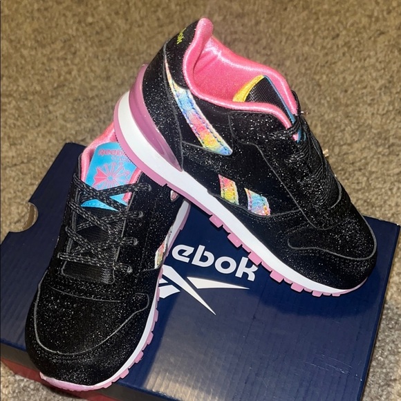 Reebok Other - Reebok Black and Pink Sneakers with Cushioned Soles Light Up New in Box